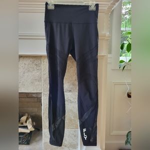 Lululemon full length mesh tights Fly logo